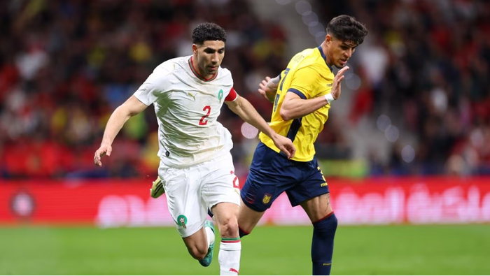 厄瓜多尔友谊赛平摩洛哥因卡皮耶首发出战 三名